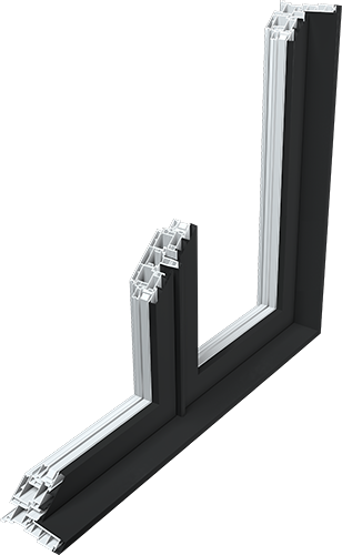 Hybrid window profile